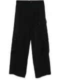 STEIN wide-leg cargo pants - Black