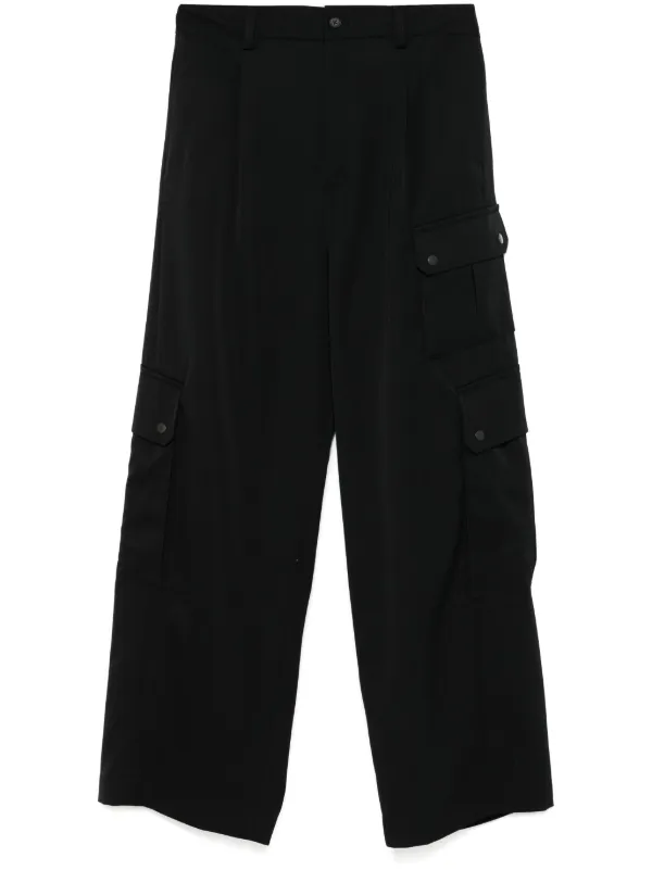 STEIN ワイド カーゴパンツ | ブラック | FARFETCH JP