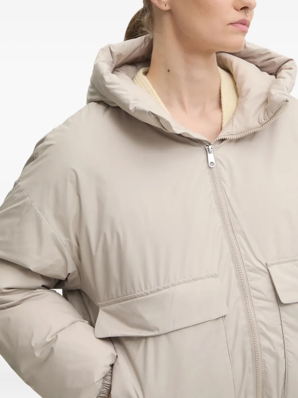 Converse Jack met capuchon en zak Grijs