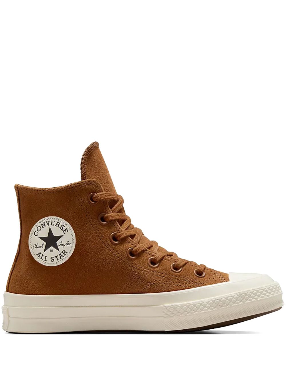 Converse Chuck 70 De Luxe Wedge leren sneakers met plateauzool Blauw