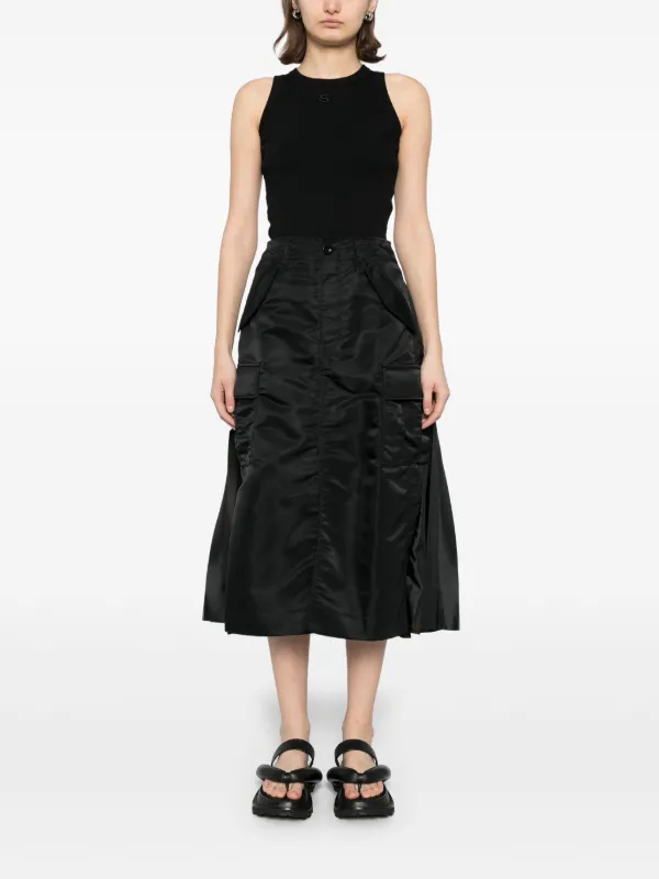 sacai パネルスカート Sacai パネル スカート | ニュートラル | FARFETCH JP