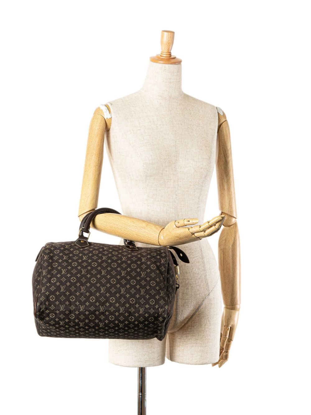 Louis Vuitton Pre-Owned 2008 Monogram Mini Lin Speedy 30 boston bag - Bruin