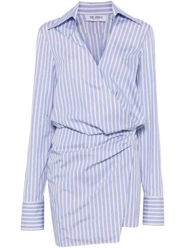 ワンピースその他 THE ATTICO Women Dresses 250WCA00404CCC104MA 001 WHITE The Attico Cotton Shirt Dress | White | FARFETCH