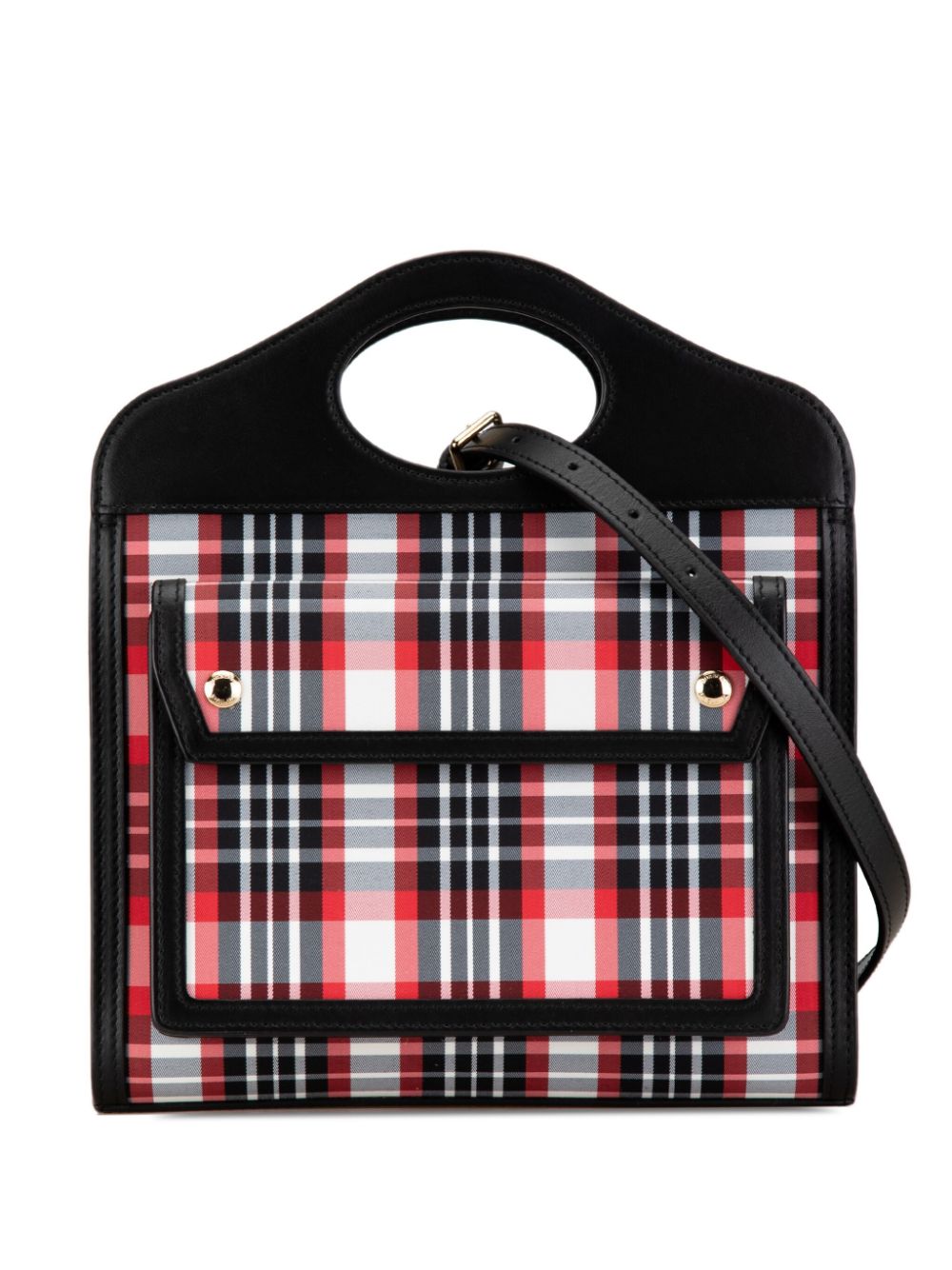 2000-2017 Mini Plaid Canvas Pocket satchel