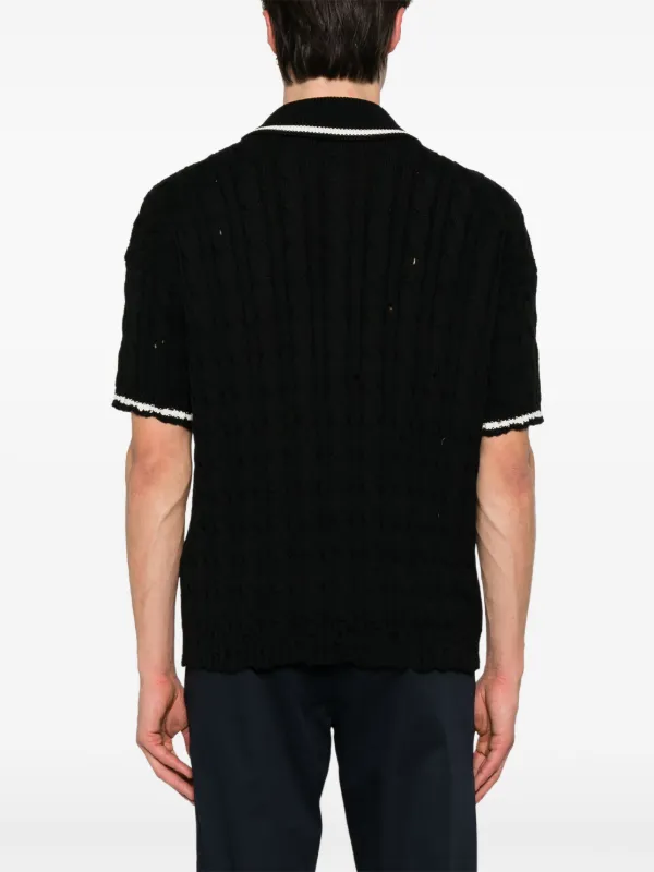 Tシャツ・カットソー Marni Ribbed Wool Polo Shirt Marni Ribbed texture wool polo shirt | The Fashion Square