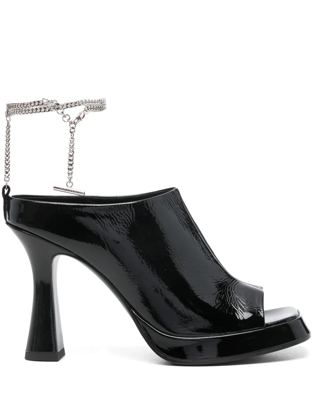 Alexander McQueen 100mm The Flare sandal Black