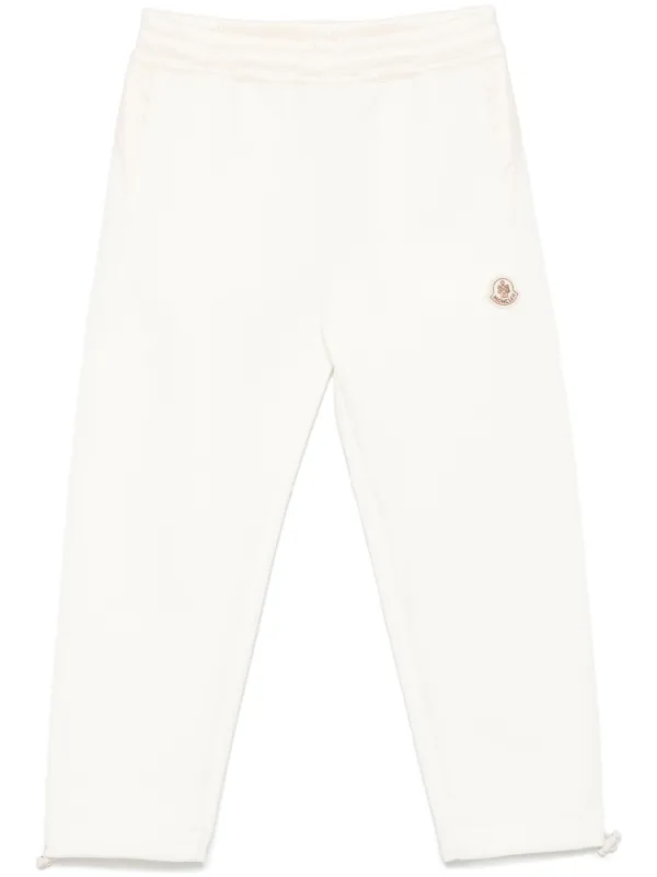 Moncler Lunar New Year Patch Track Pants in White