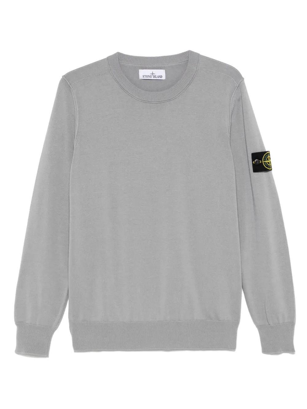 Stone Island Pullover mit Kompass-Patch - Grau