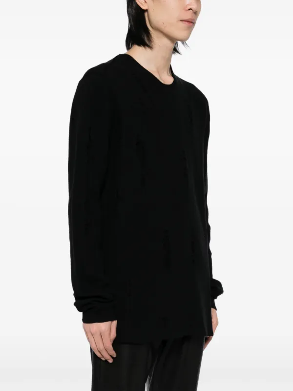 【関税込み】Label Under Construction ヘンリー Label Under Construction ダメージ プルオーバー | ブラック