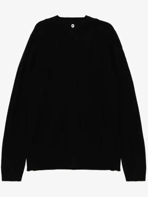 Label Under Construction Pullover im Distressed-Look