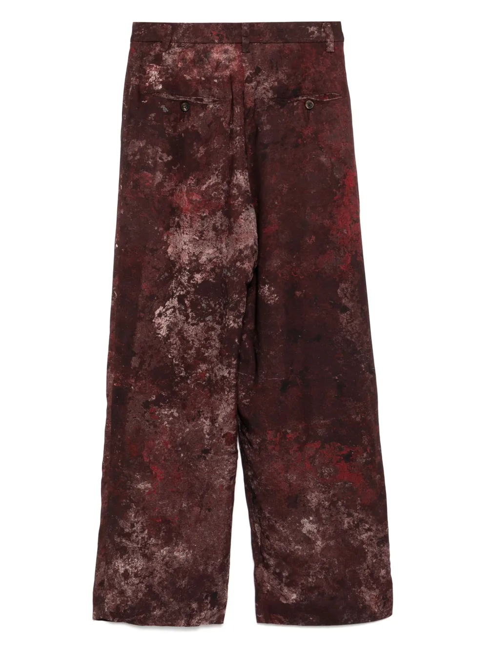 Ziggy Chen Broek met grafische print - Rood