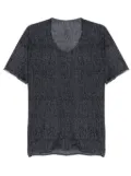 Label Under Construction round-neck T-shirt - Grey