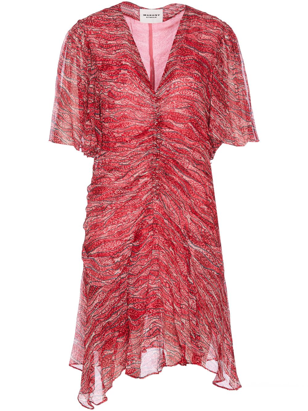 MARANT ÉTOILE chiffon mini dress - Red