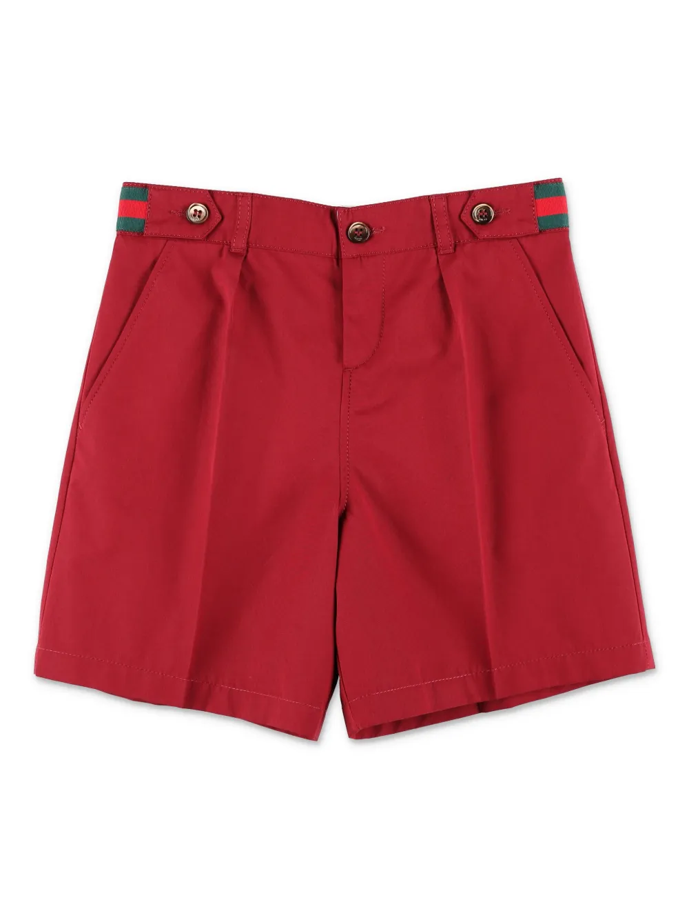 Gucci Kids Shorts met Web Streep afwerking Rood