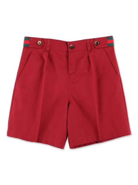 Gucci Kids Web Stripe-trim shorts