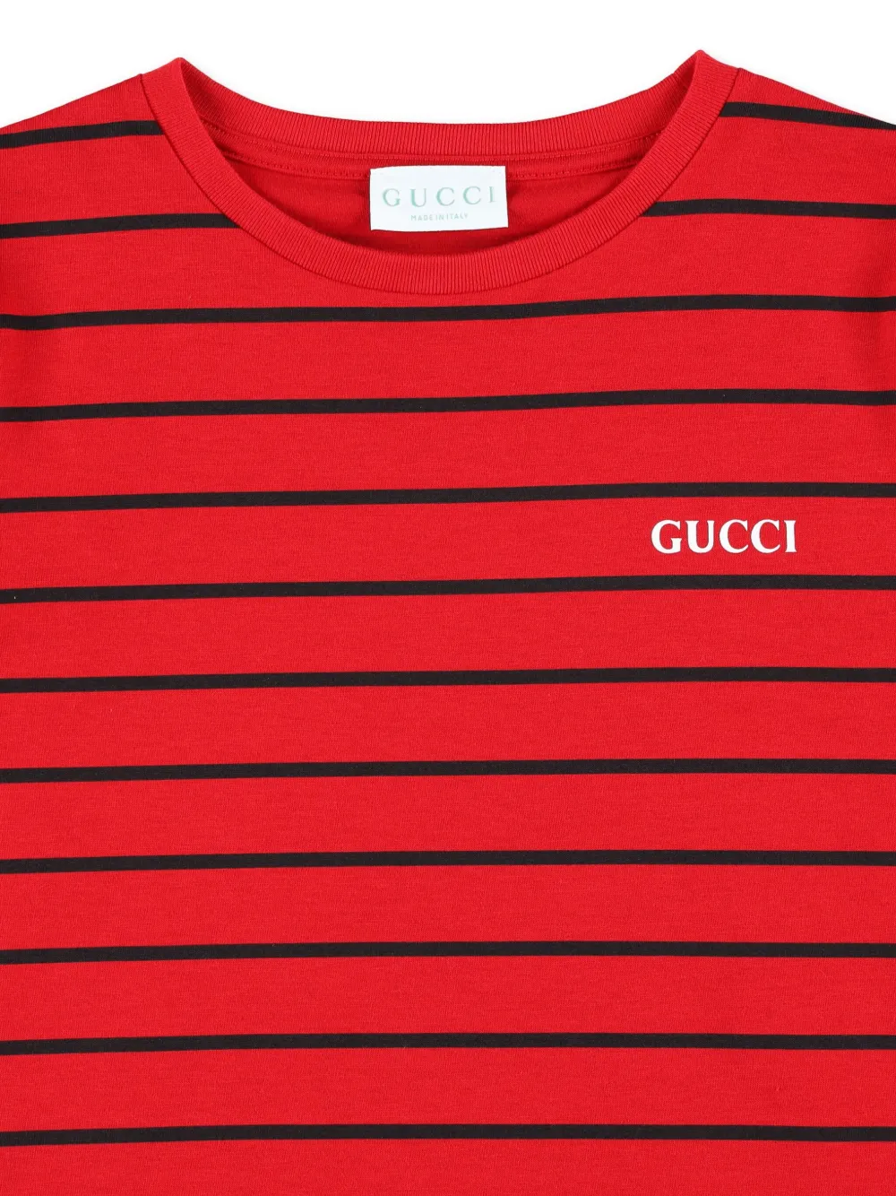Gucci Kids T-shirt met logoprint Rood