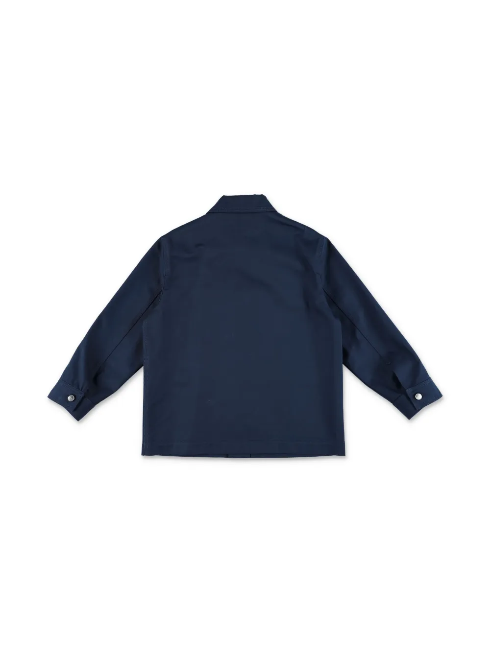 Gucci Kids logo-patch shirt jacket - Blauw