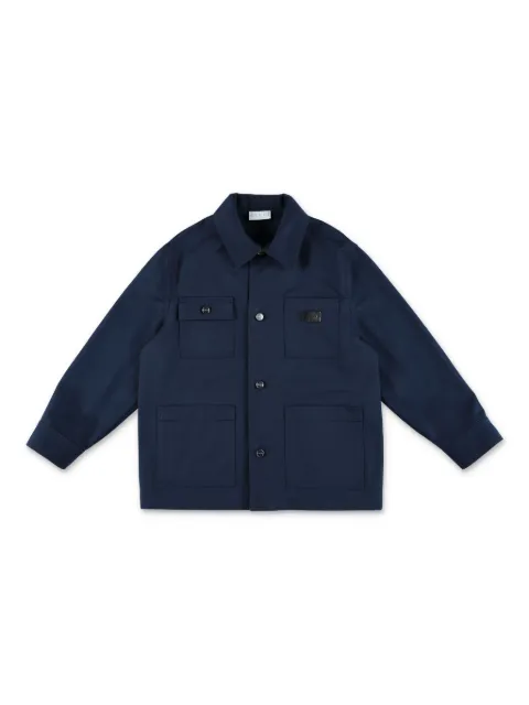 Gucci Kids logo-patch shirt jacket
