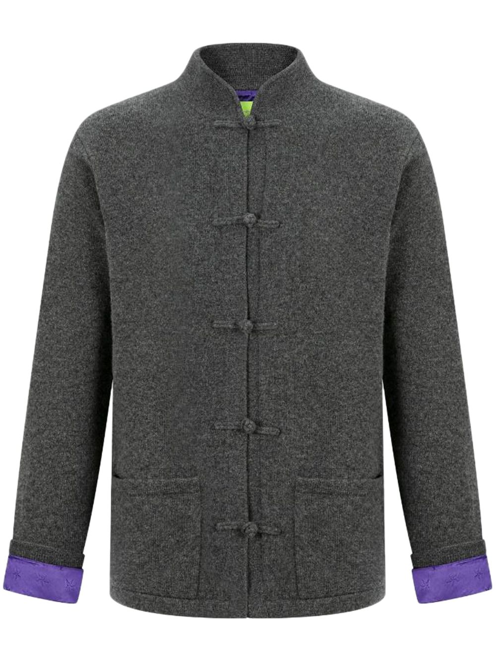 Shanghai Tang Tang cashmere cardigan - Grey