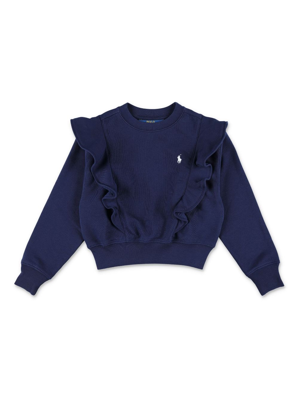 POLO RALPH LAUREN KIDS ruffle-detailed sweatshirt - Blue