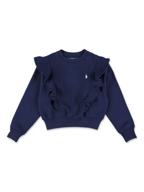 POLO RALPH LAUREN KIDS سويت شيرت مزين بكرانيش