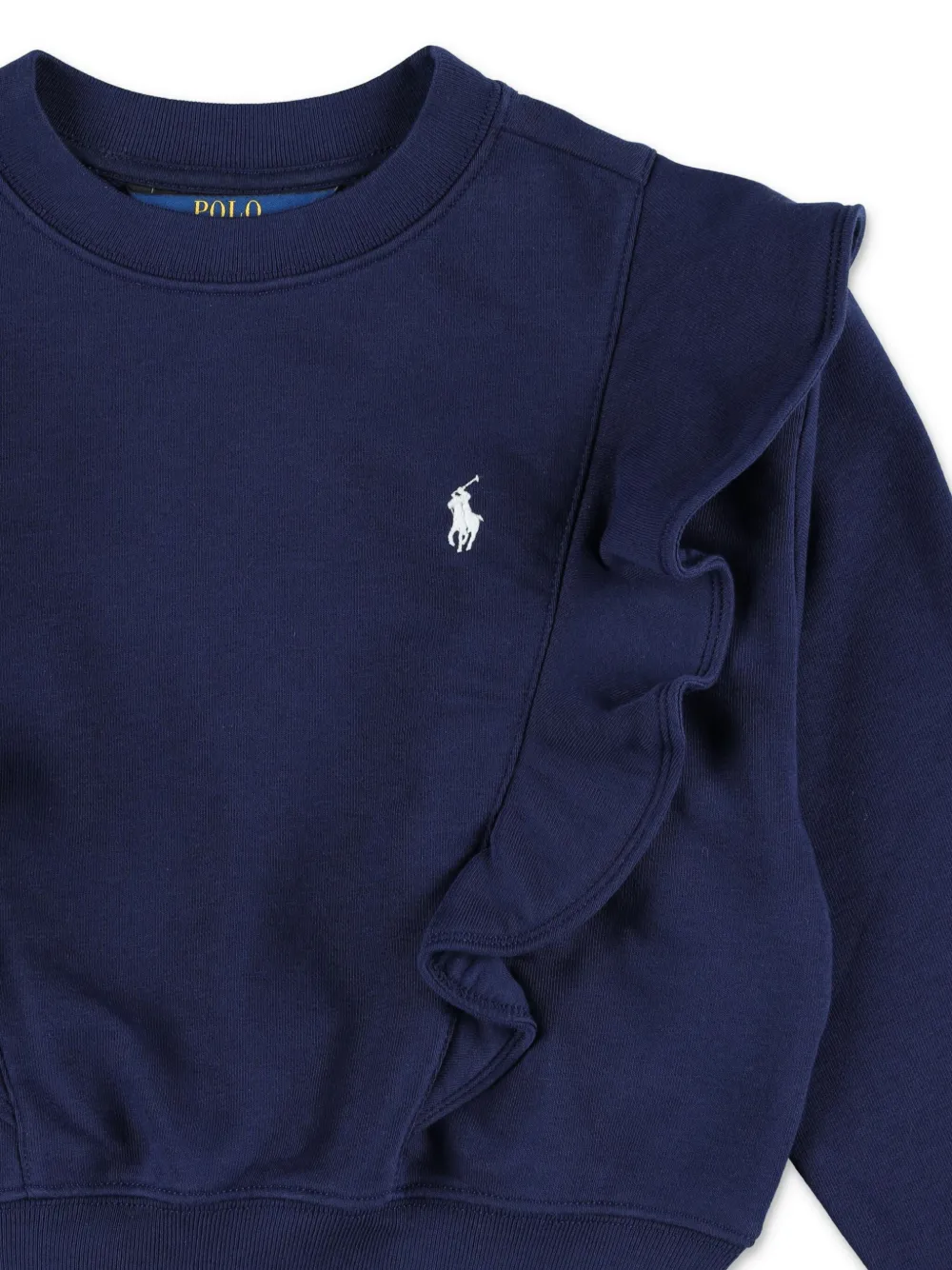 POLO RALPH LAUREN KIDS Sweater met ruches Blauw