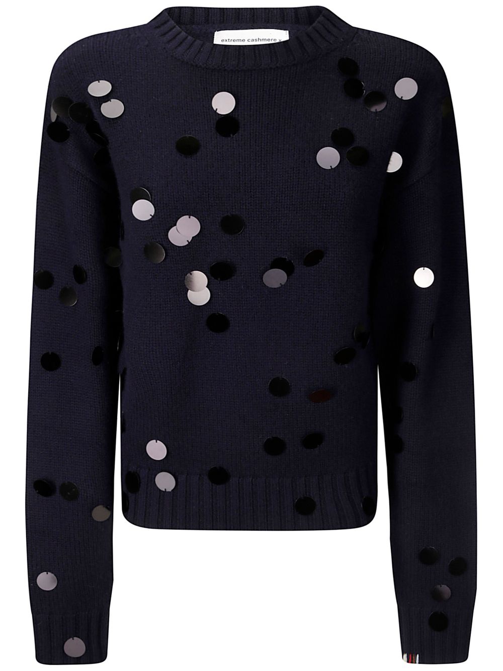 sequin-embellished cashmere jumper