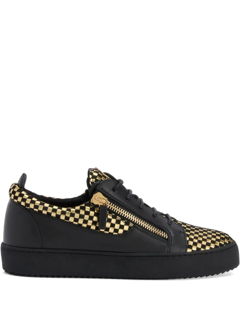 Giuseppe Zanotti Frankie check-pattern sneakers | Black | Image 1