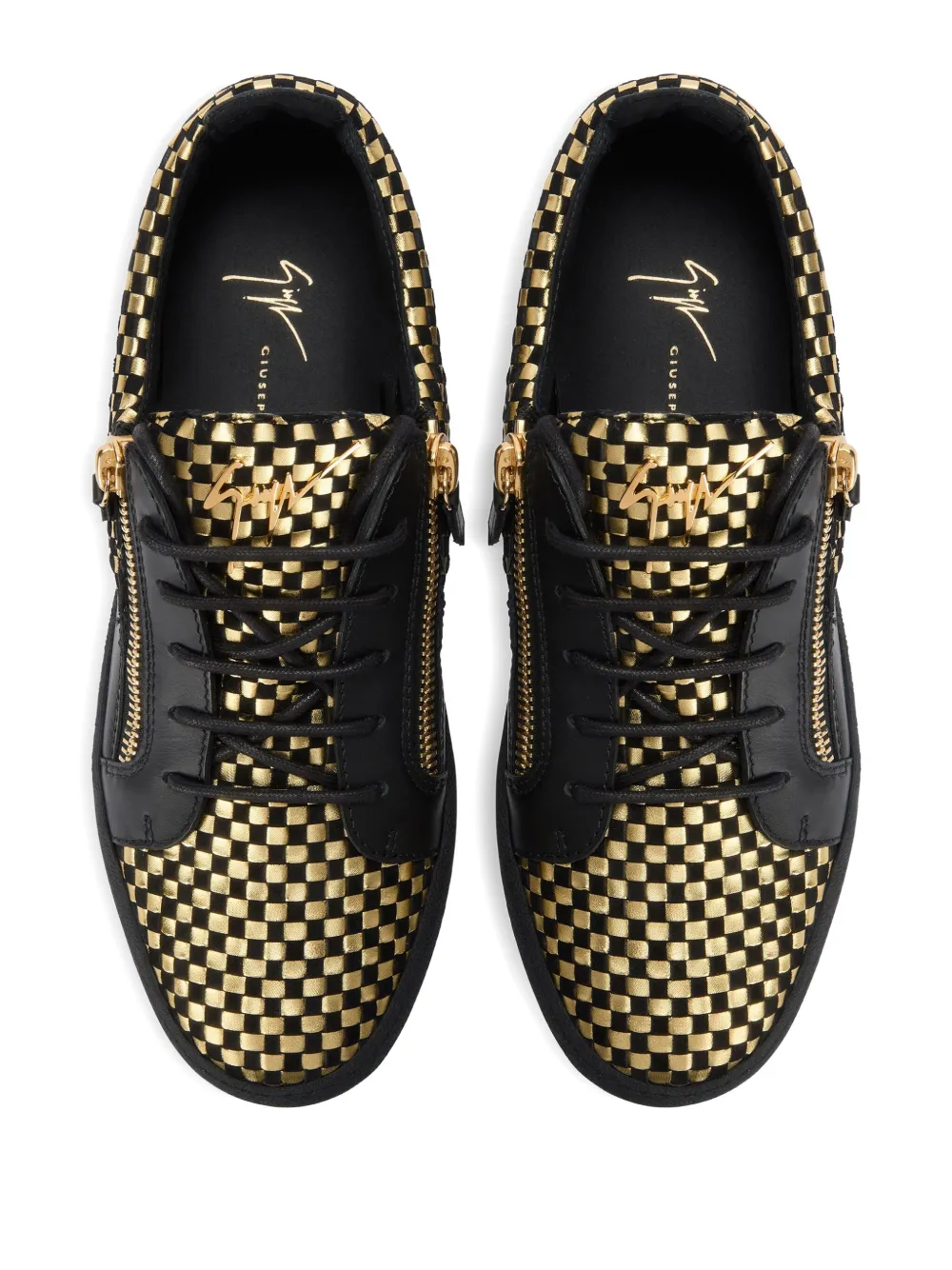 Giuseppe Zanotti Frankie check-pattern sneakers Zwart