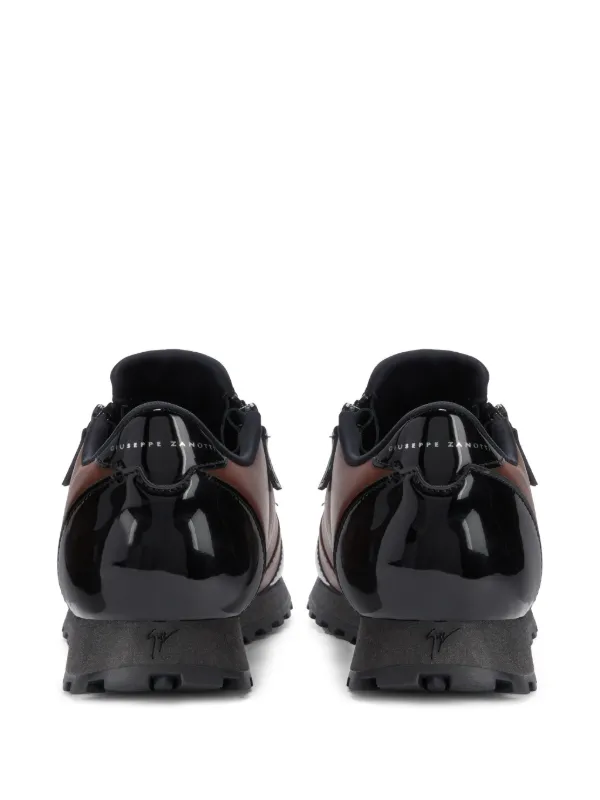 Giuseppe Zanotti Ilde Run ダブルジップ スニーカー | ブラウン
