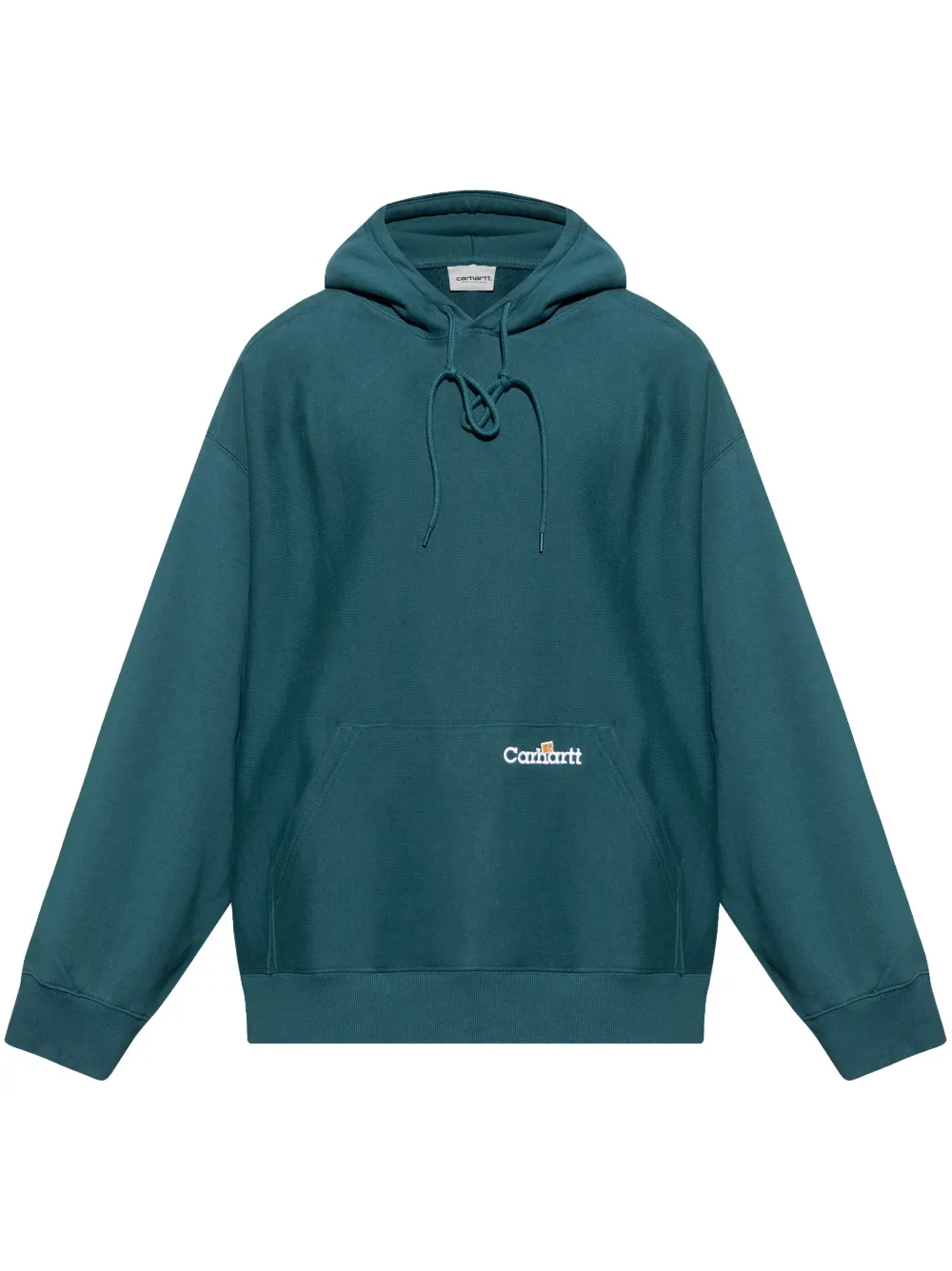 logo-embroidered hoodie