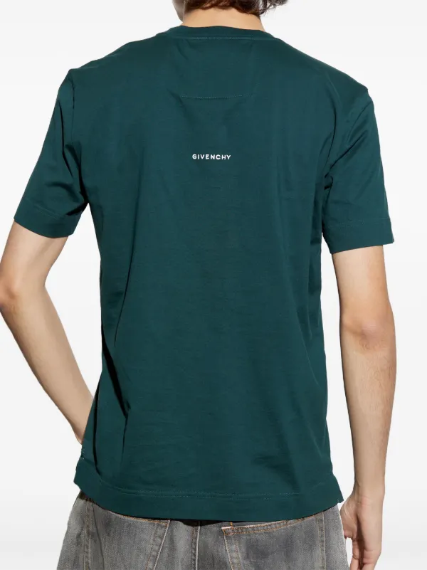 Tシャツ・カットソー GIVENCHY Men T-shirt Green BM71MG3YP1 341 Givenchy Cotton t-shirt | Green | FARFETCH