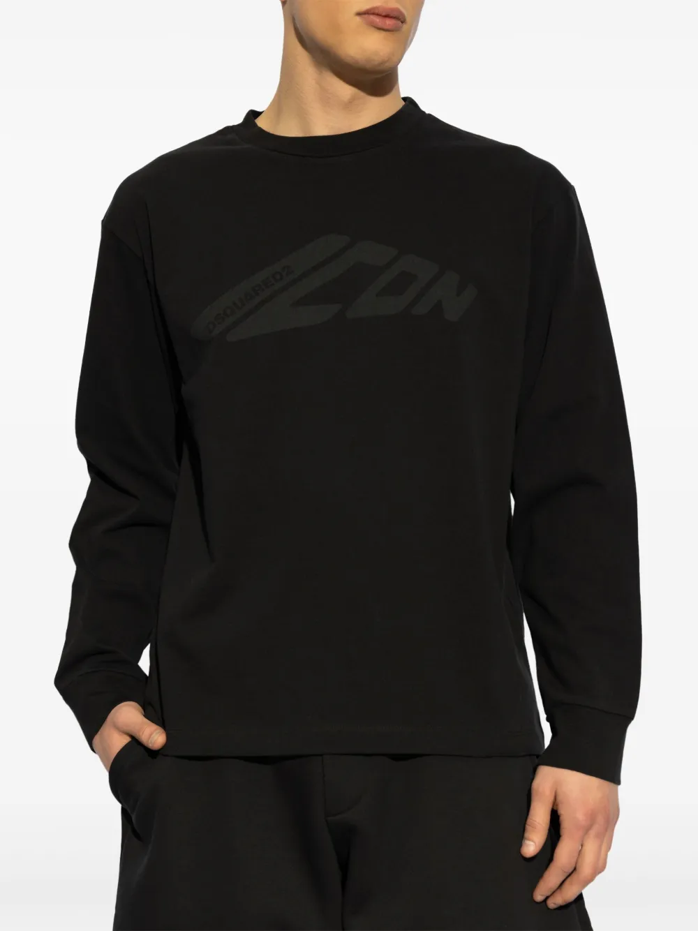 DSQUARED2 Icon sweater Zwart
