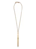 Moschino Feather-pendant necklace - Gold