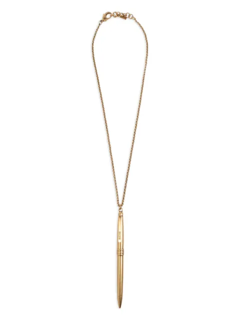 Moschino Feather-pendant necklace