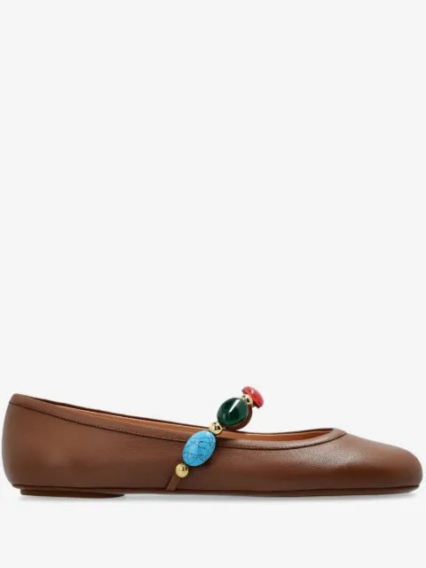 Gianvito Rossi ballerines en cuir
