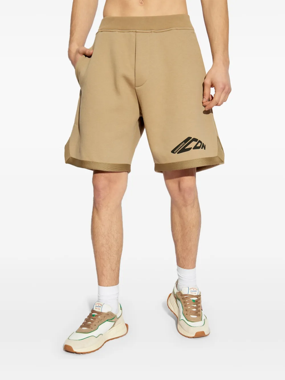 DSQUARED2 PRINTED TRACK SHORTS