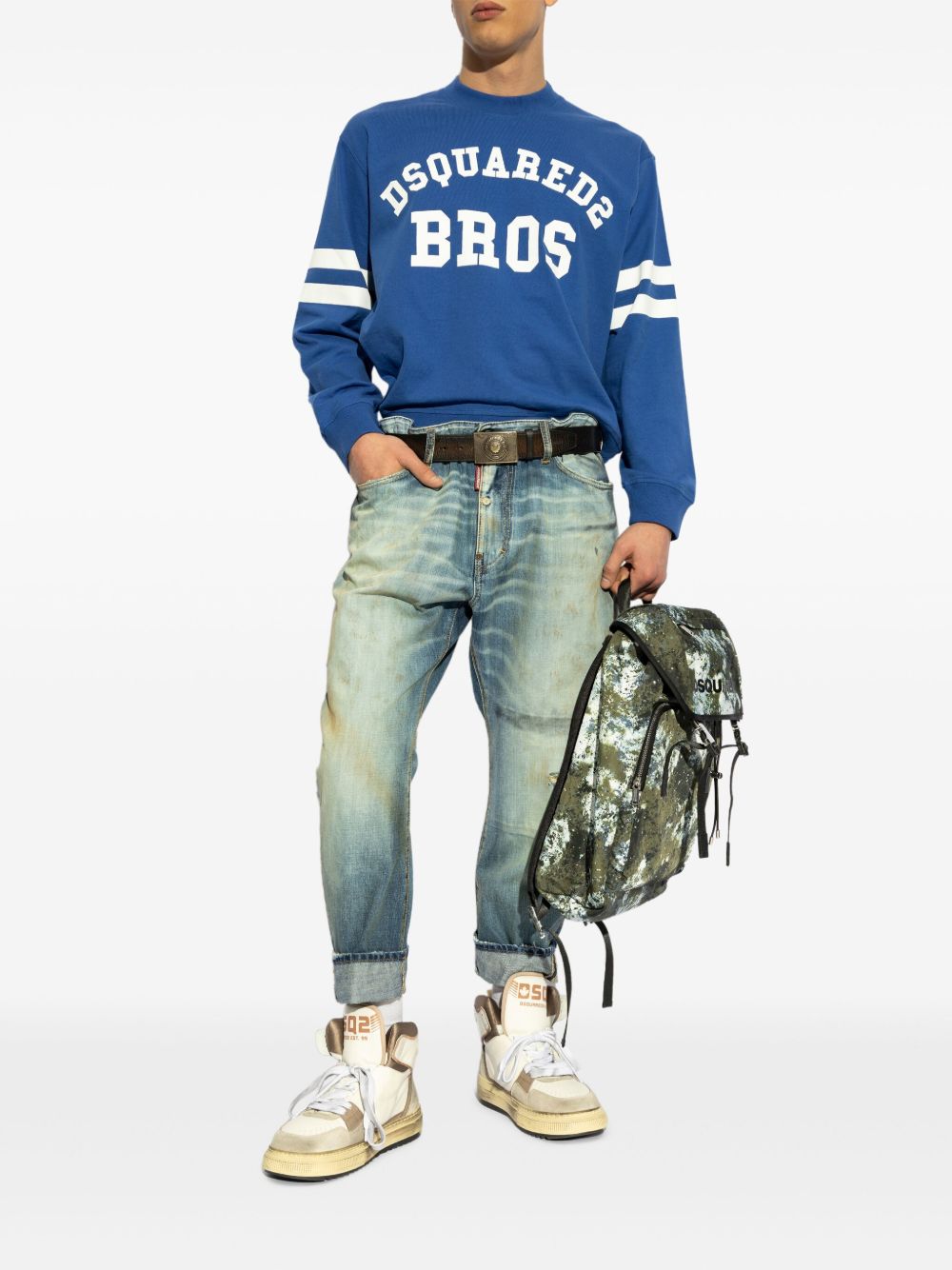 DSQUARED2 Wash Football sweatshirt - Blauw