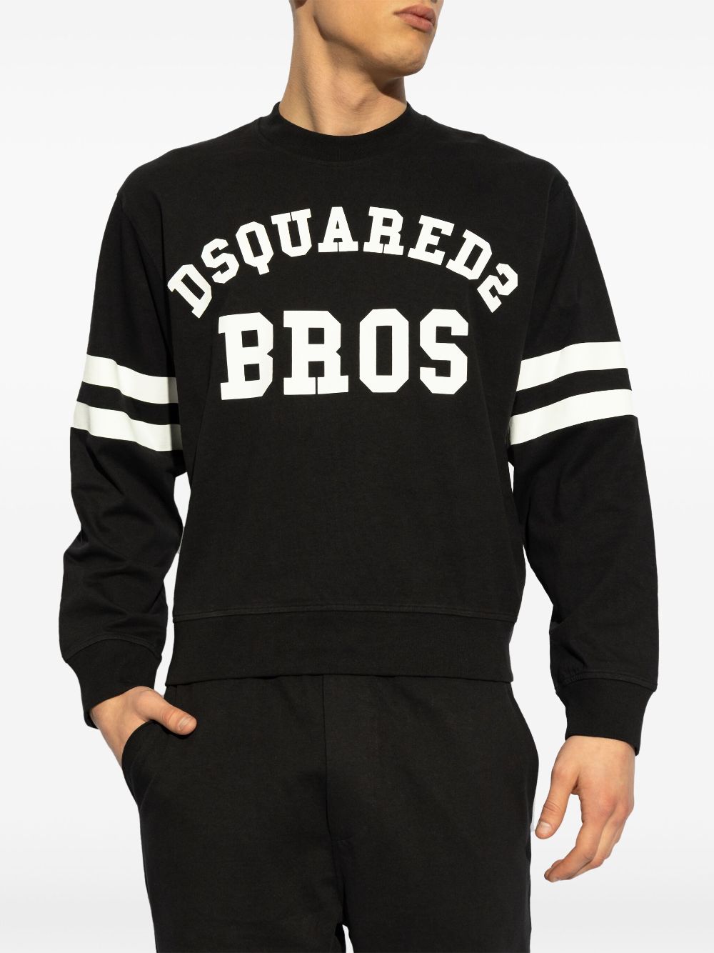 DSQUARED2 Wash Football sweatshirt - Zwart