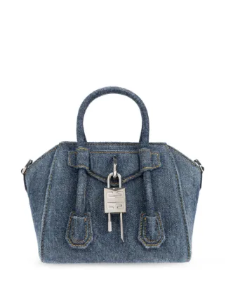 ★関税込★ GIVENCHY Antigona Toy 装飾付き バッグ Antigona Toy bag in satin with strass in - black | Givenchy US