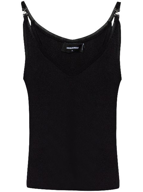 DSQUARED2 hook-and-eye tank top