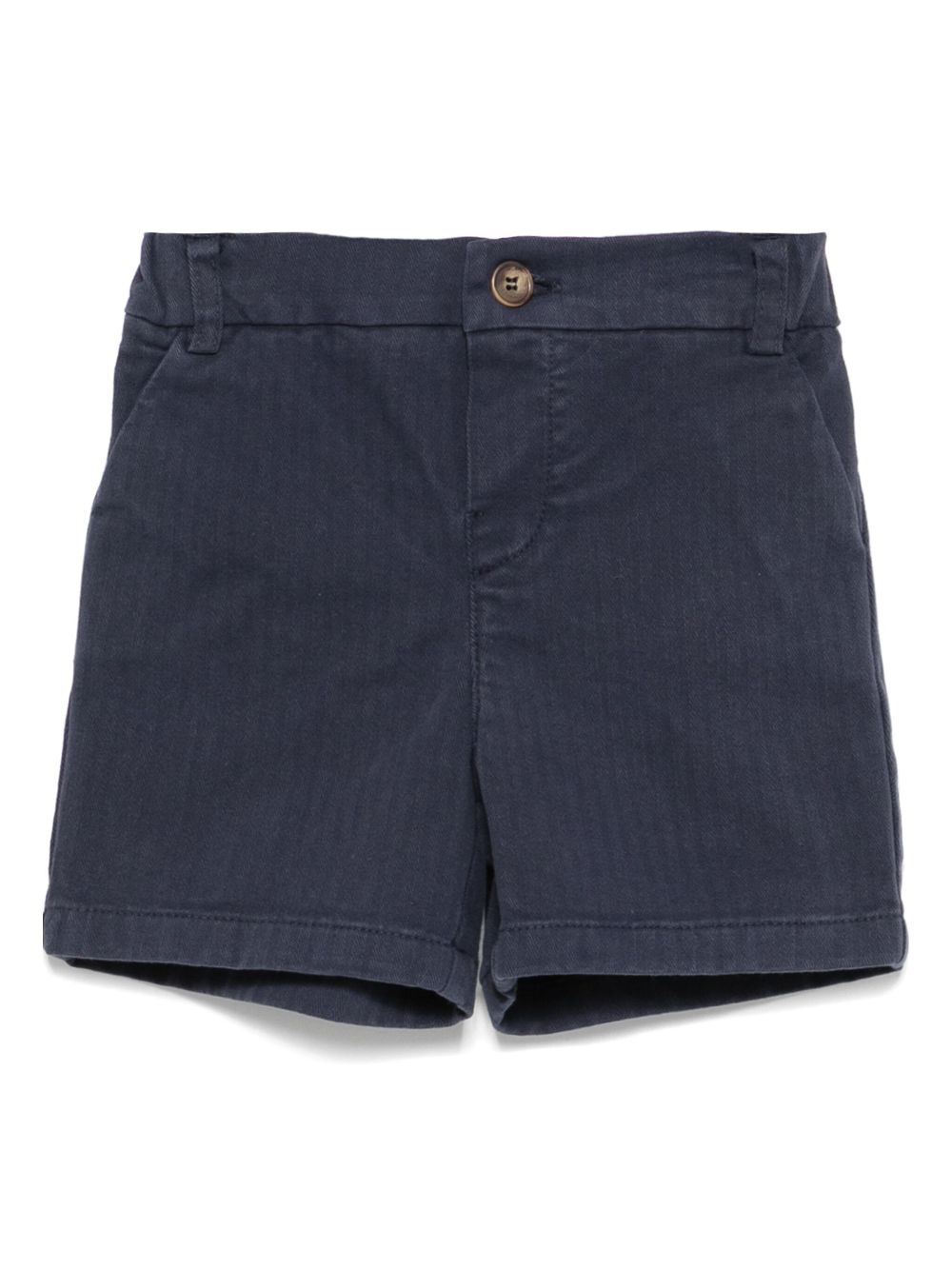 ETRO KIDS herringbone-pattern shorts - Blue