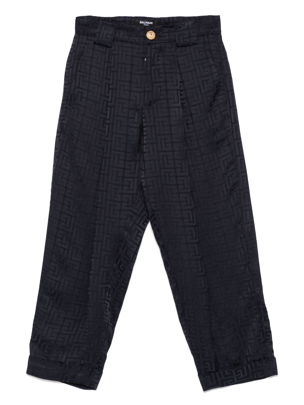 Balmain Kids PB-jacquard trousers - Blue