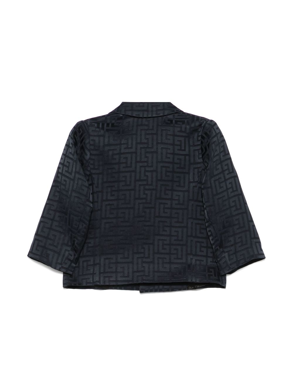 Balmain Kids Blazer met jacquard - Blauw