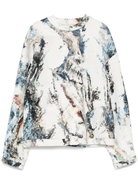 Saiid Kobeisy printed neoprene sweatshirt