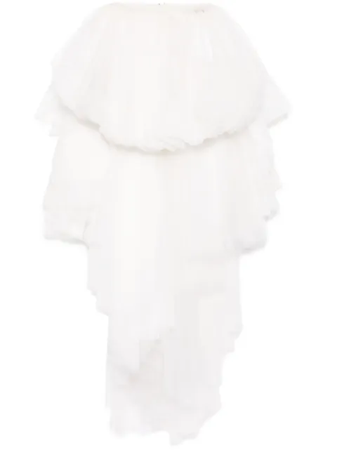 Saiid Kobeisy high-low tulle skirt