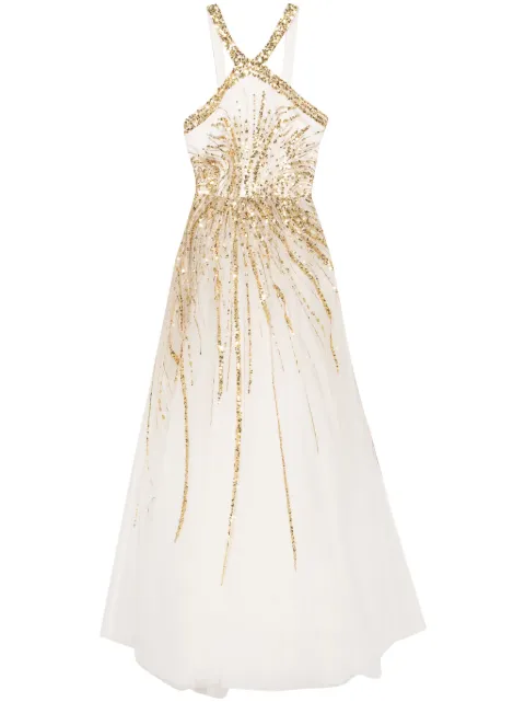 Saiid Kobeisy bead-embellished tulle dress