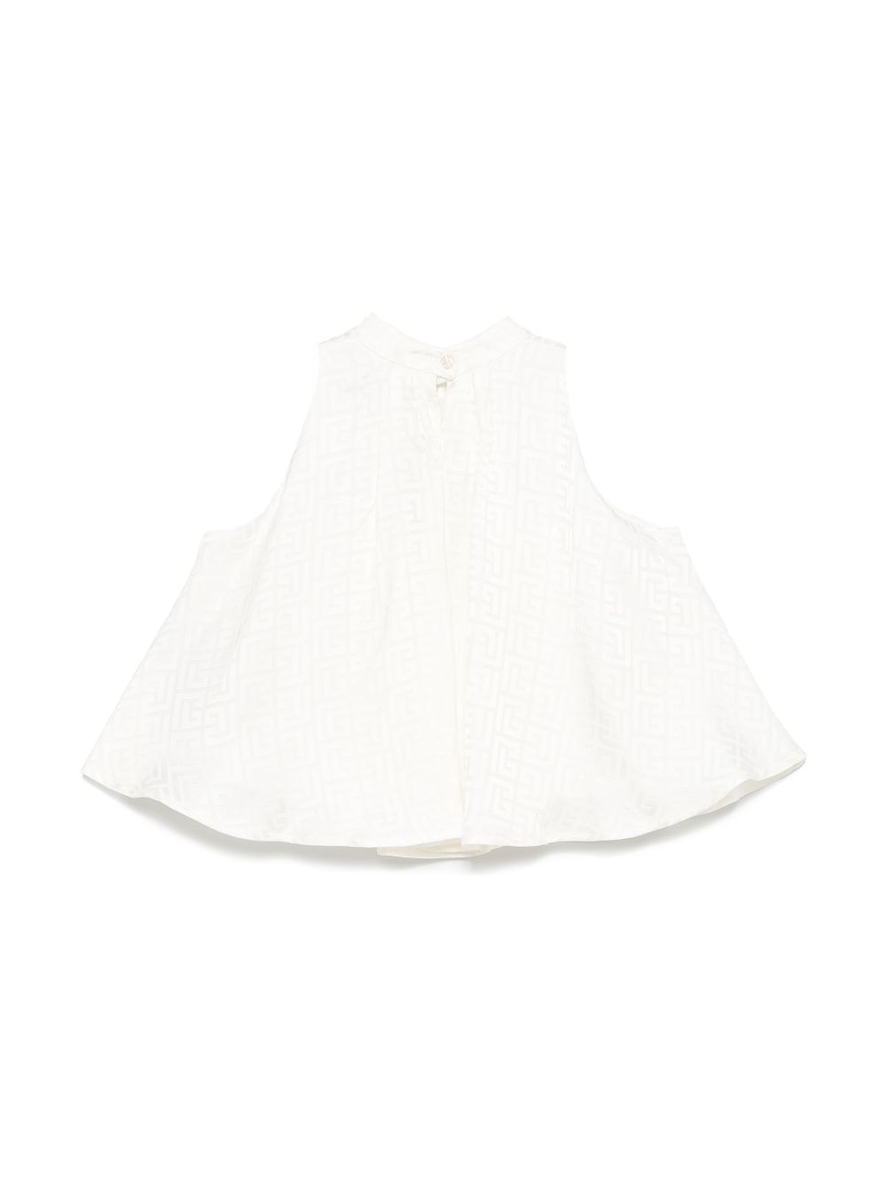 Balmain Kids Shirt met jacquard - Wit