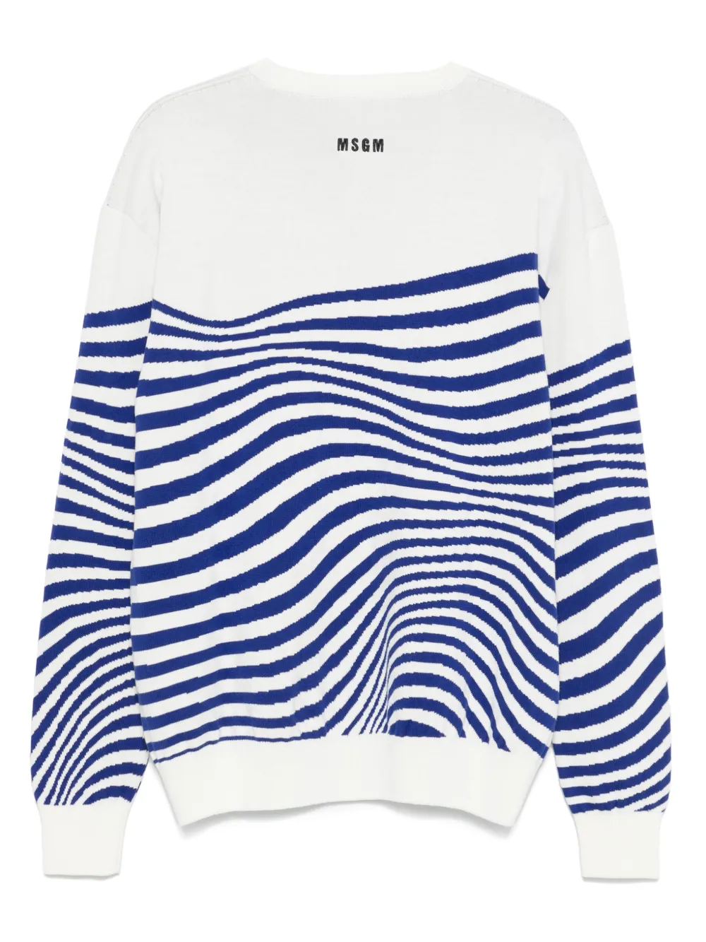 MSGM Swirl katoenen sweater - Wit