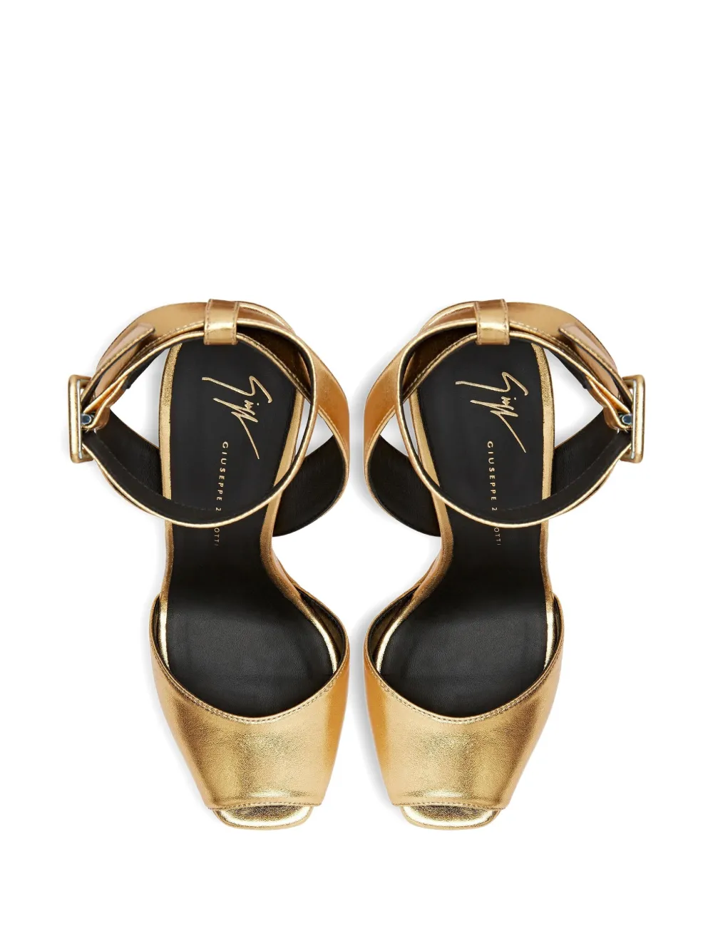 Giuseppe Zanotti 140mm Betty Platform Heeled Sandals In Gold